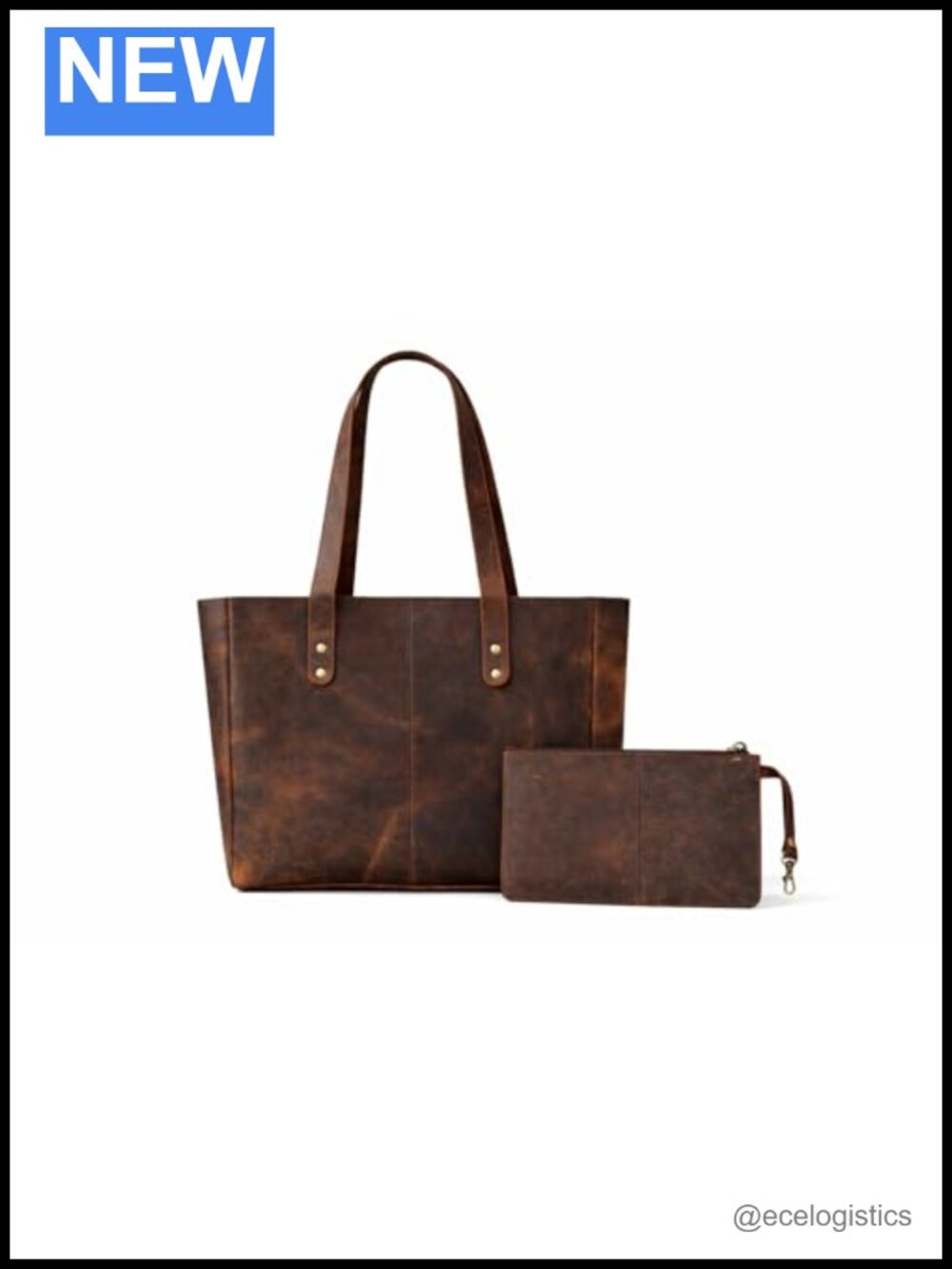Genuine Soft Buffalo Leather Tote Bag Elegant Shopper Shoulder Bags Handcrafted